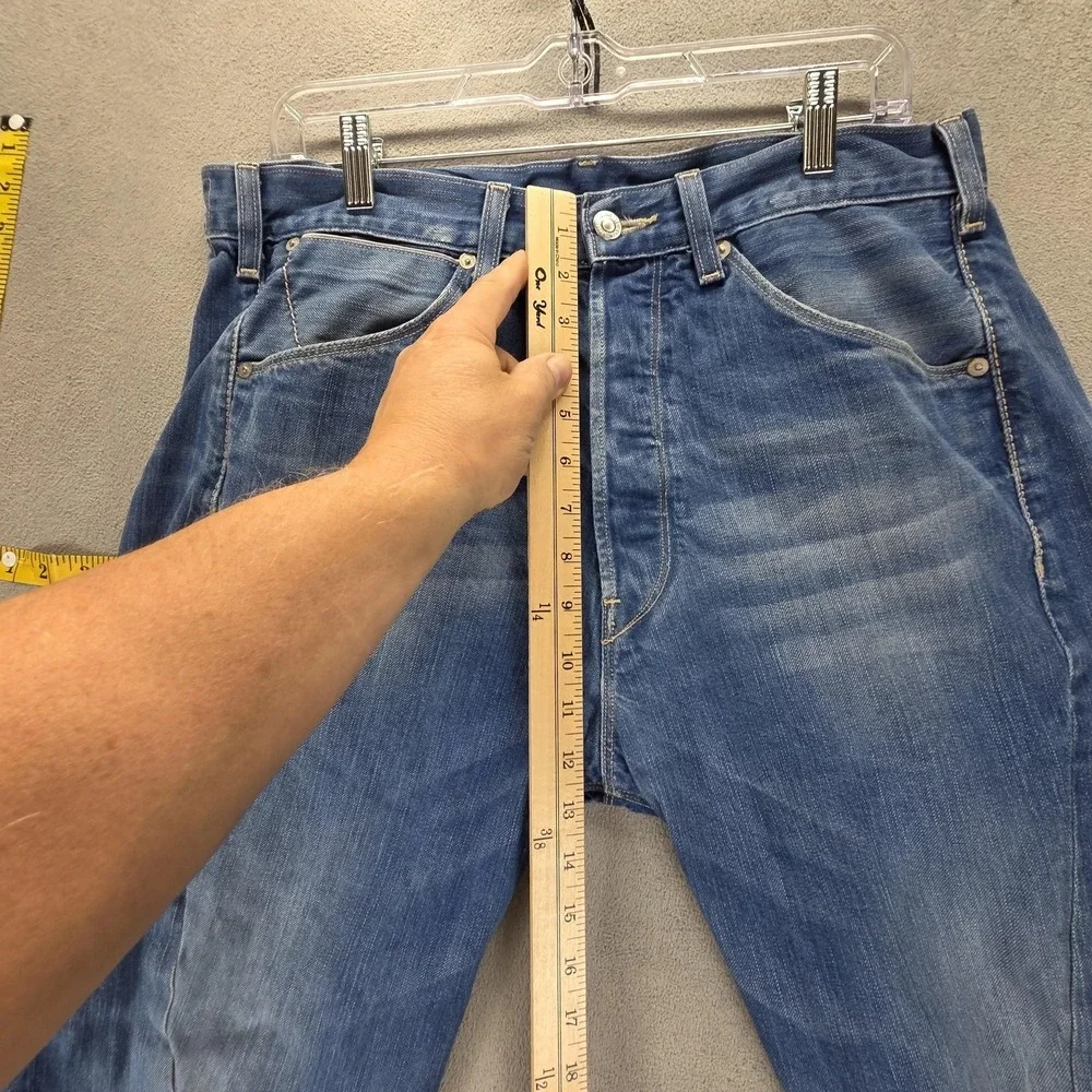 Vintage Levis Engineered Jeans Mens 33x34 Blue Medium Wash Twisted Button Fly